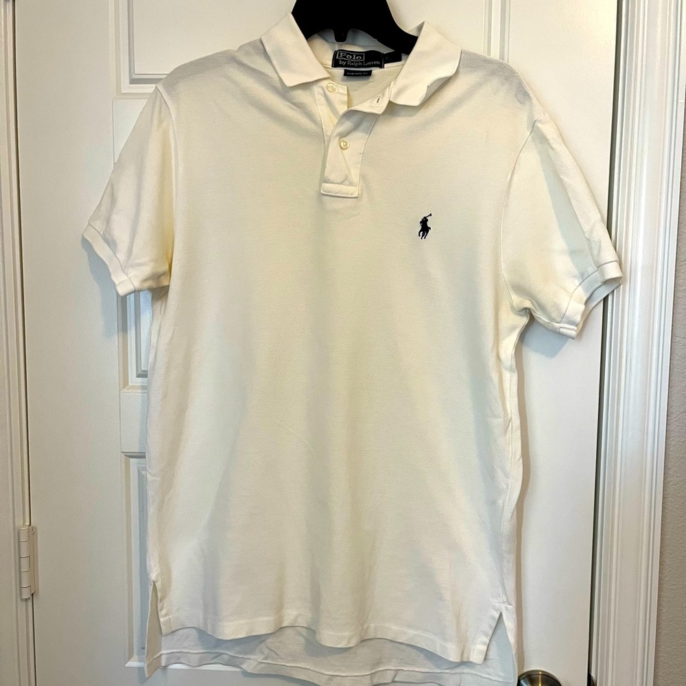 White Ralph Lauren Custom Fit Polo